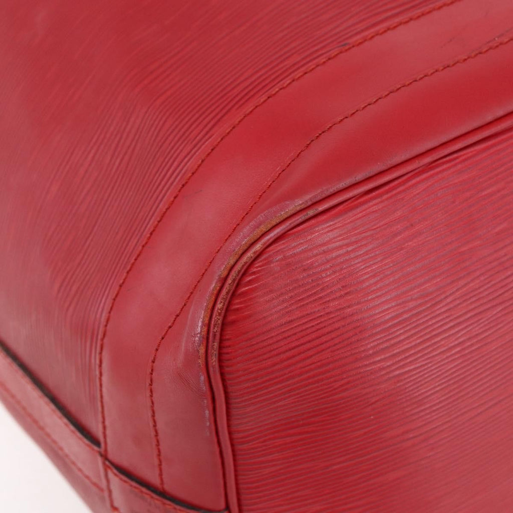 Louis Vuitton Noe Shoulder Bag Leather Red Leather Shoulder Bag