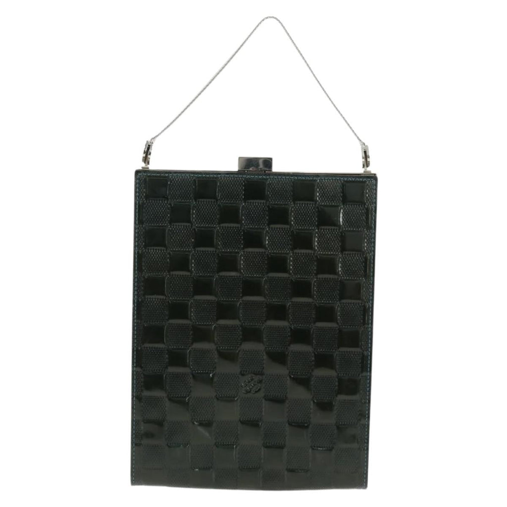 Louis Vuitton Saint Ange Handbag Damier Vernis Green Patent_Leather Handbag