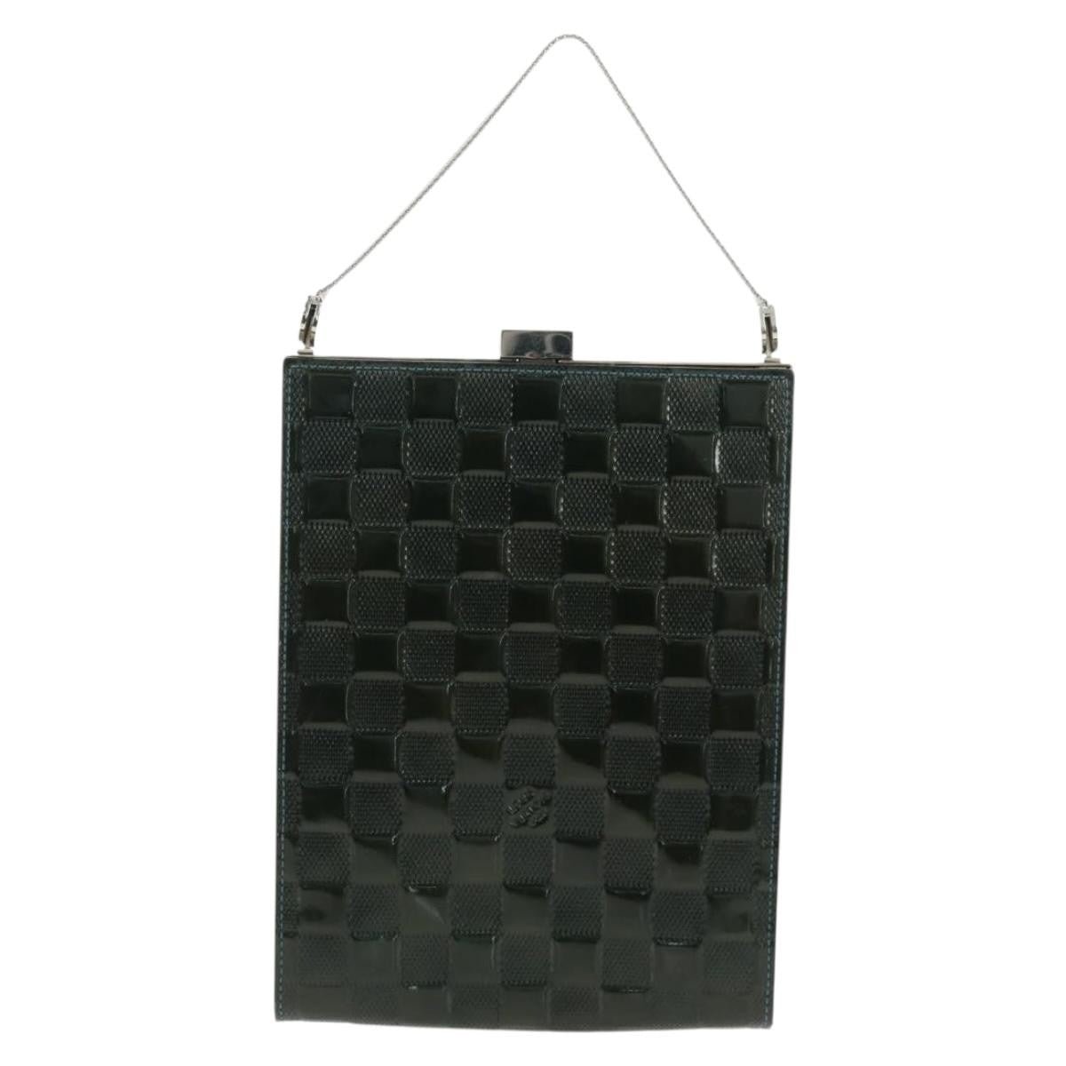 Louis Vuitton Saint Ange Handbag Damier Vernis Green Patent_Leather Handbag