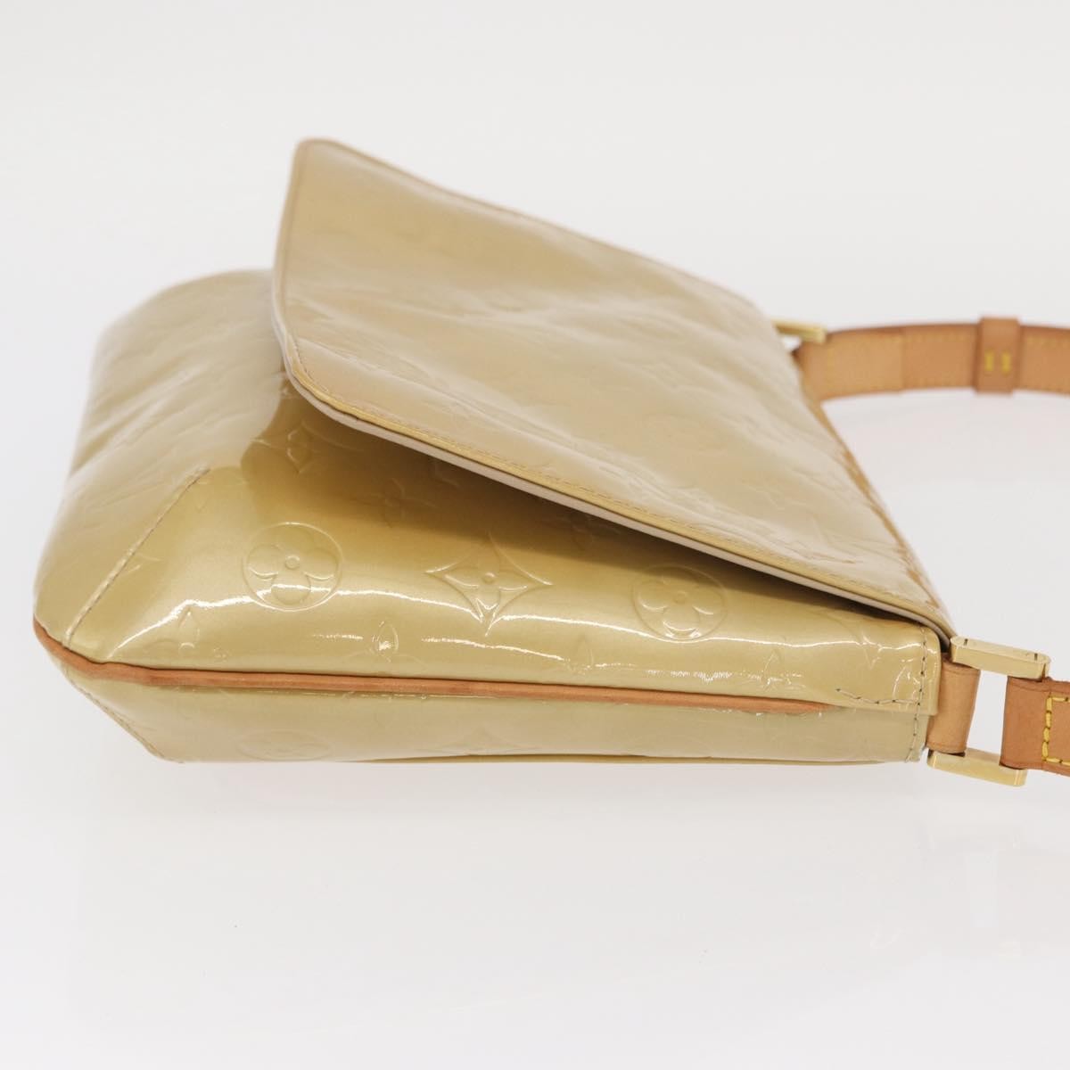 Louis Vuitton Thompson Street Handbag Monogram Vernis Beige Patent_Leather Shoulder Bag