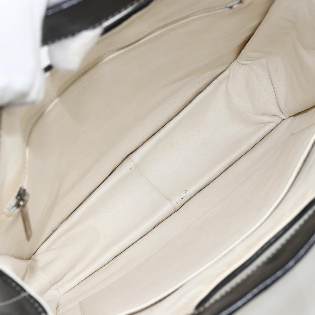 Chanel Chocolate Bar Shopping Tote Quilted Patent Beige Patent_Leather Shoulder Bag Bag