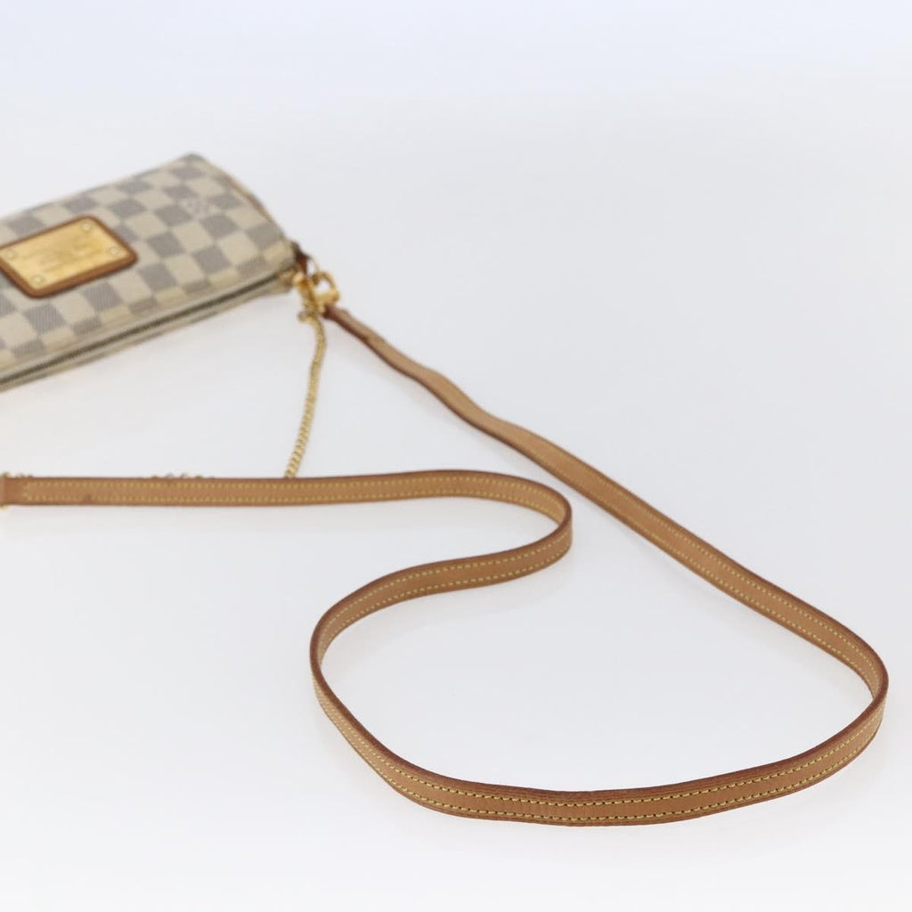 Louis Vuitton Eva Handbag Damier White Canvas Bag