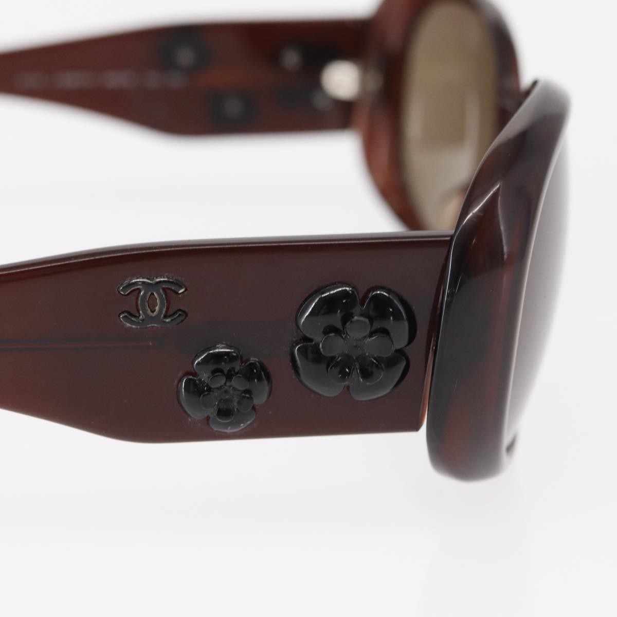 Chanel Camélia Sunglasses Plastic Brown Plastic Sunglasse Accessory