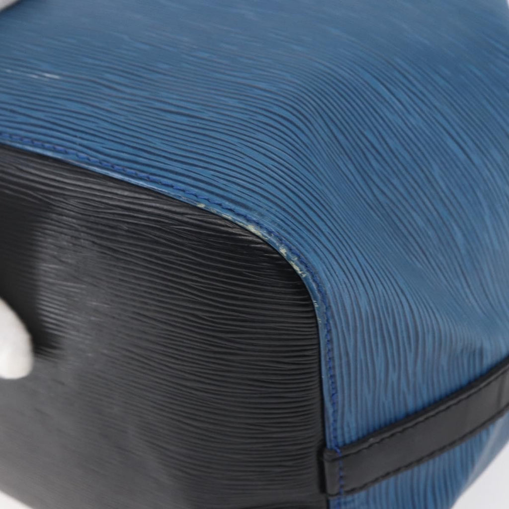 Louis Vuitton Petit Noe Handbag Epi Leather Blue Leather Shoulder Bag