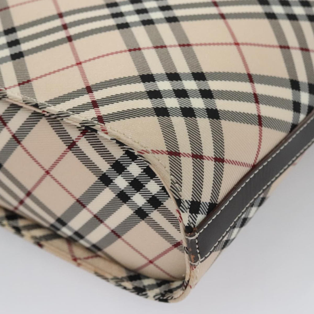 Burberry Nova Check Shoulder Bag Canvas Beige Canvas Shoulder Bag