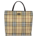 Burberry Nova Check Tote Canvas Check Pattern Beige Canvas Tote Bag