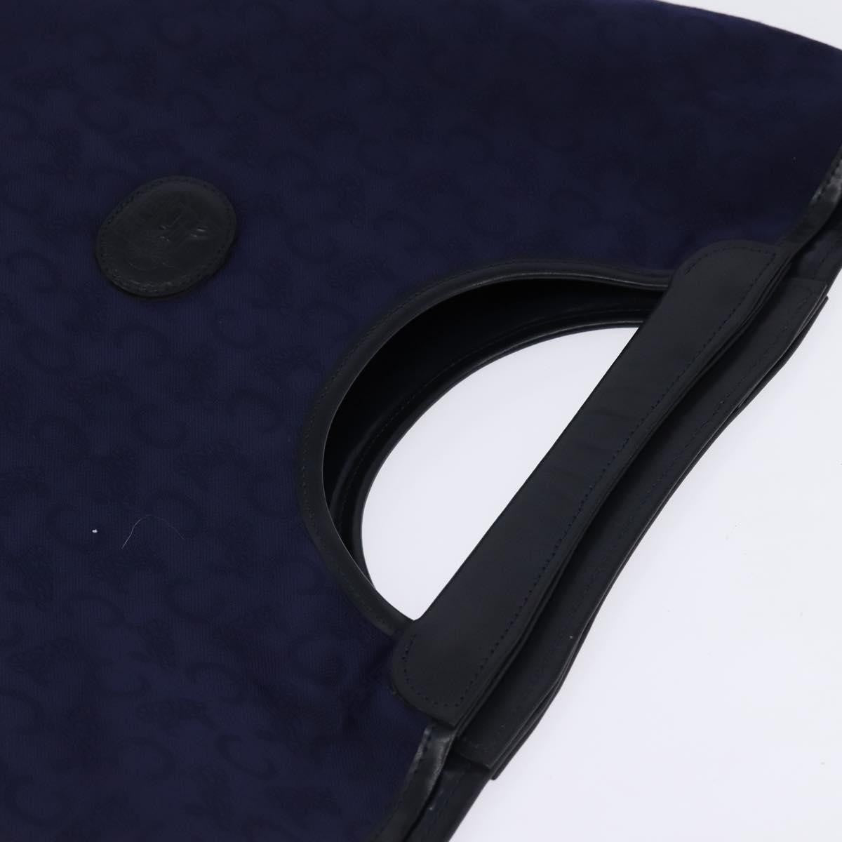 Celine C Sulky Handbag Canvas Navy Canvas Handbag