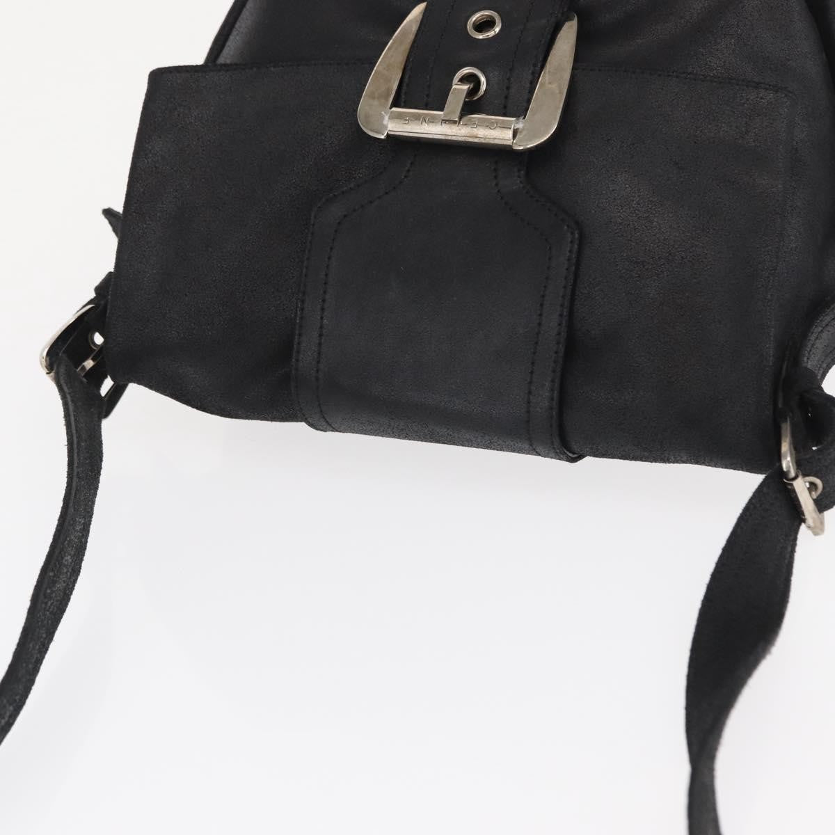 Celine Vintage Shoulder Bag Leather Black Leather Shoulder Bag Bag