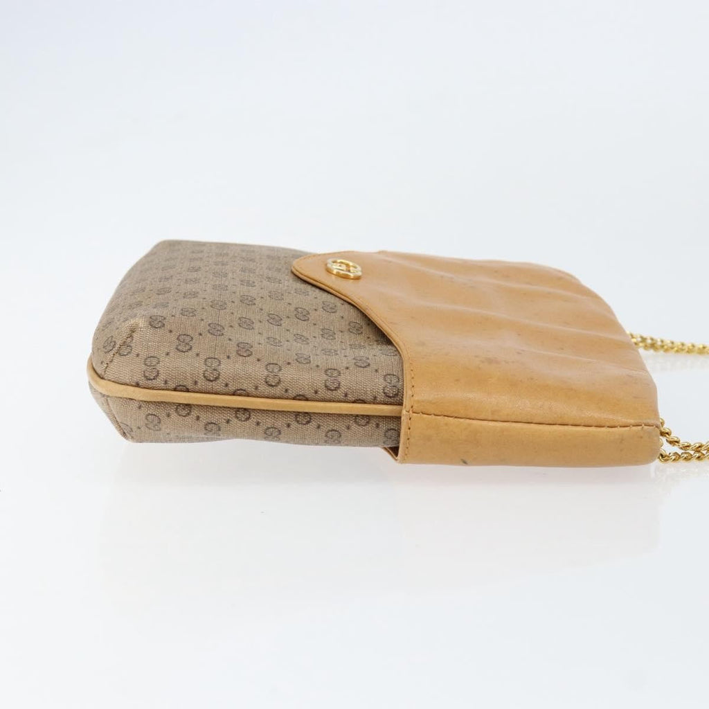 Gucci Micro Gg Supreme Shoulder Bag Gg Canvas Beige Pvc Shoulder Bag Bag (Pre-Owned)