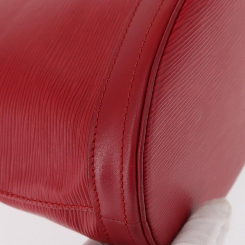 Louis Vuitton Bucket Bag Epi Leather Red Leather Shoulder Bag