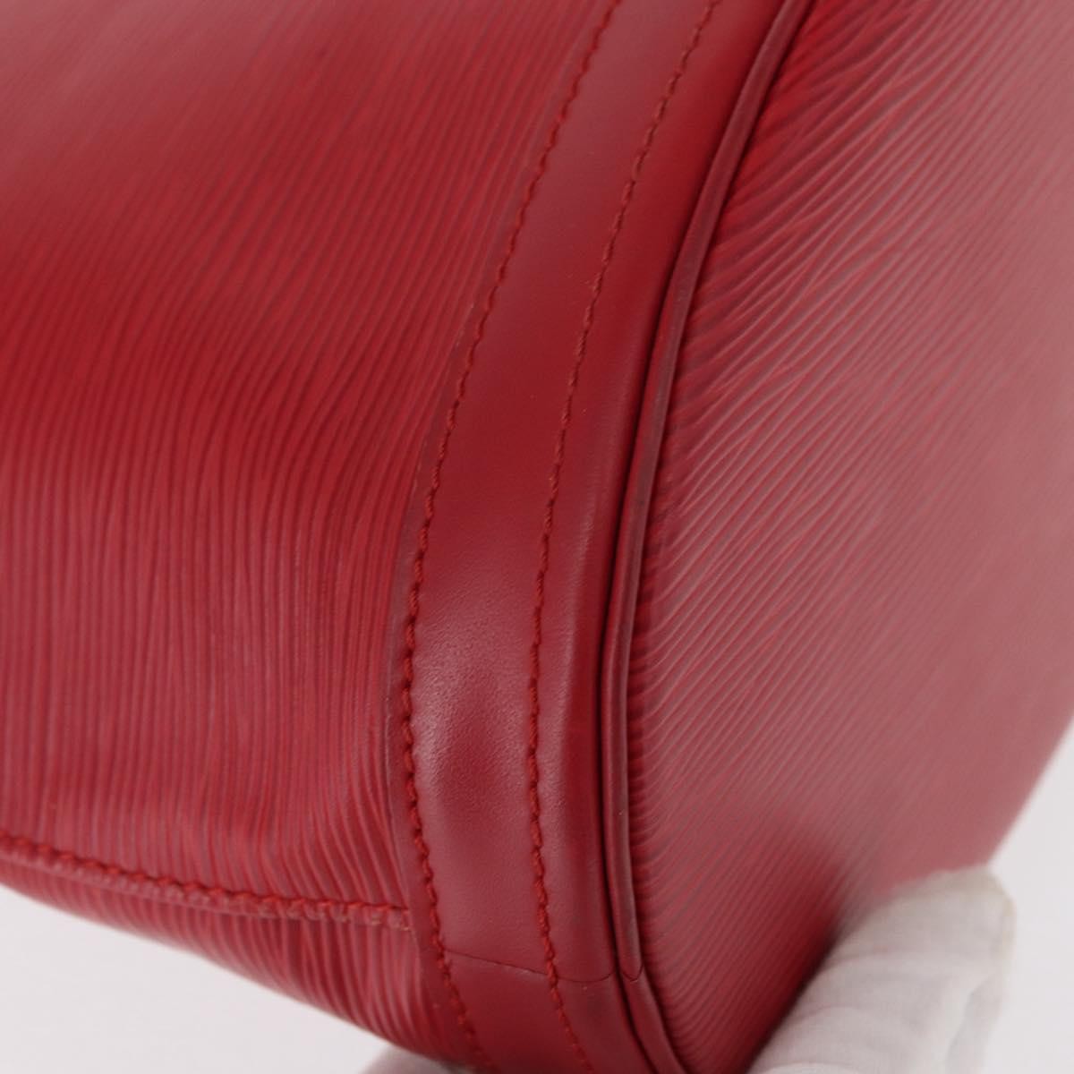Louis Vuitton Bucket Bag Epi Leather Red Leather Shoulder Bag