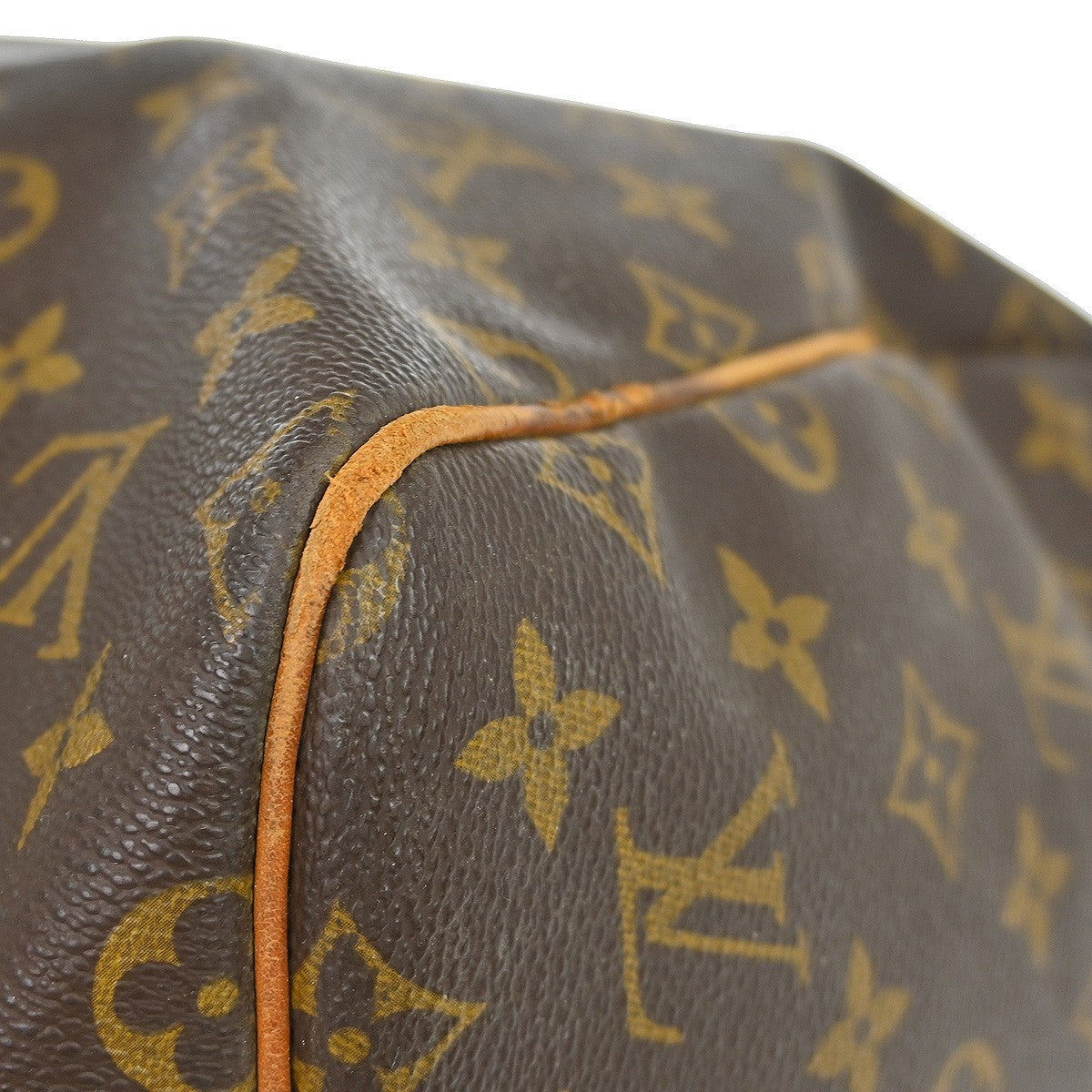 Louis Vuitton Keepall Bag Monogram Canvas Brown Canvas Travel Bag
