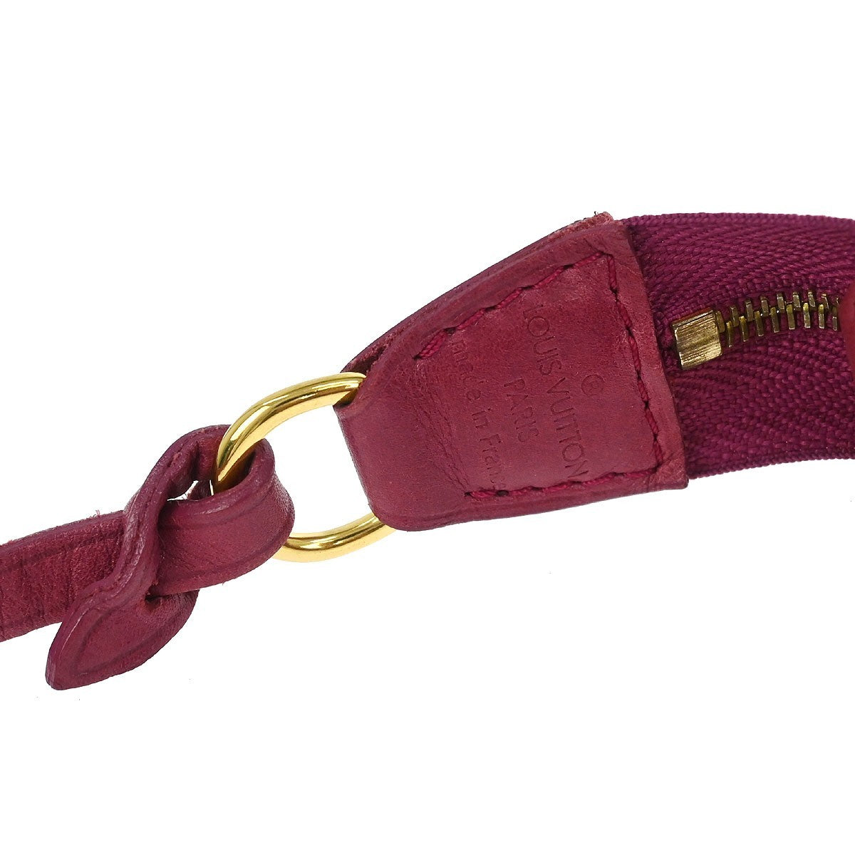 Louis Vuitton Charms Pochette Pvc Over Printed Silk Pink Pvc Clutche & Pouche Bag