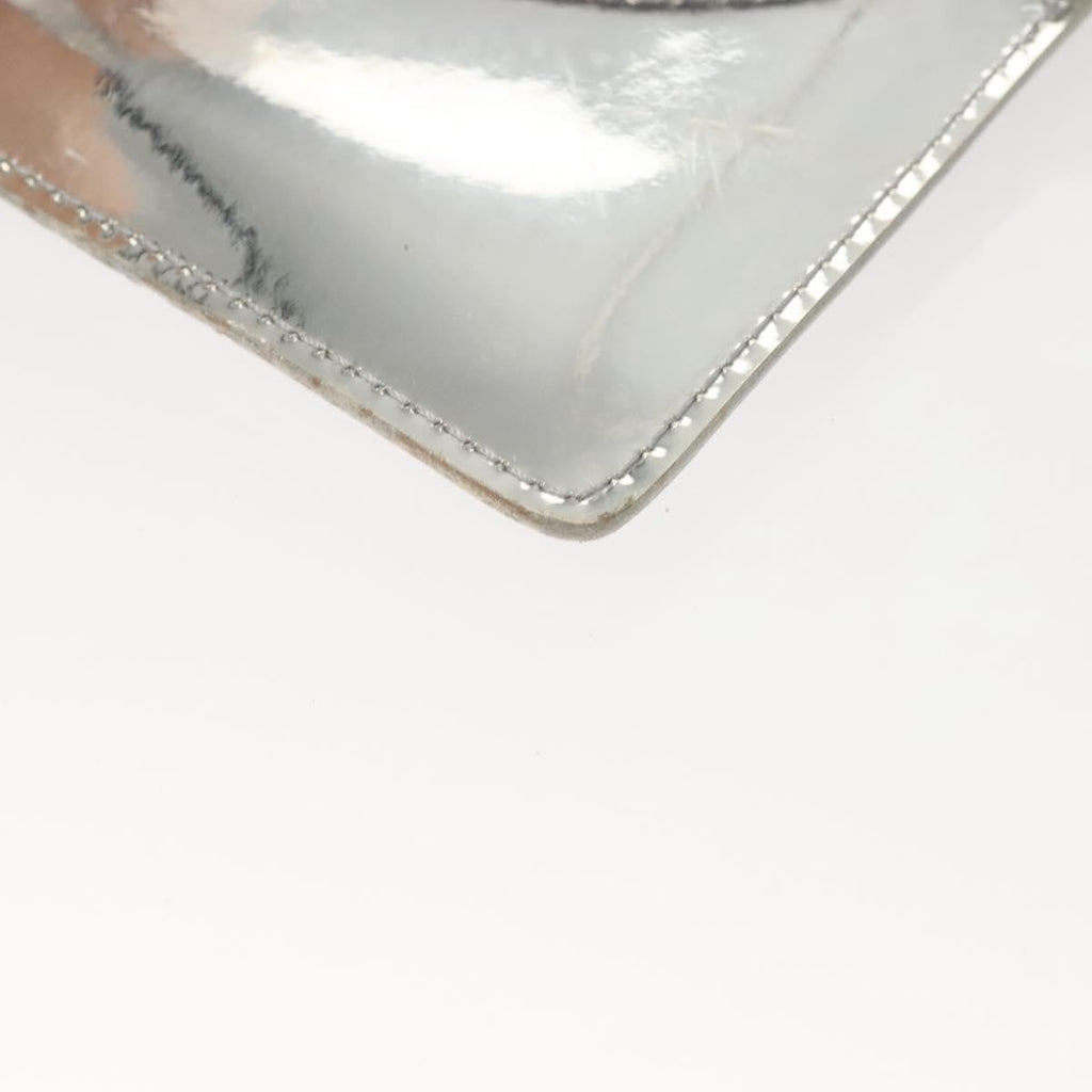 Louis Vuitton Pochette Plate Monogram Mirror Silver Patent_Leather Clutche & Pouche Bag