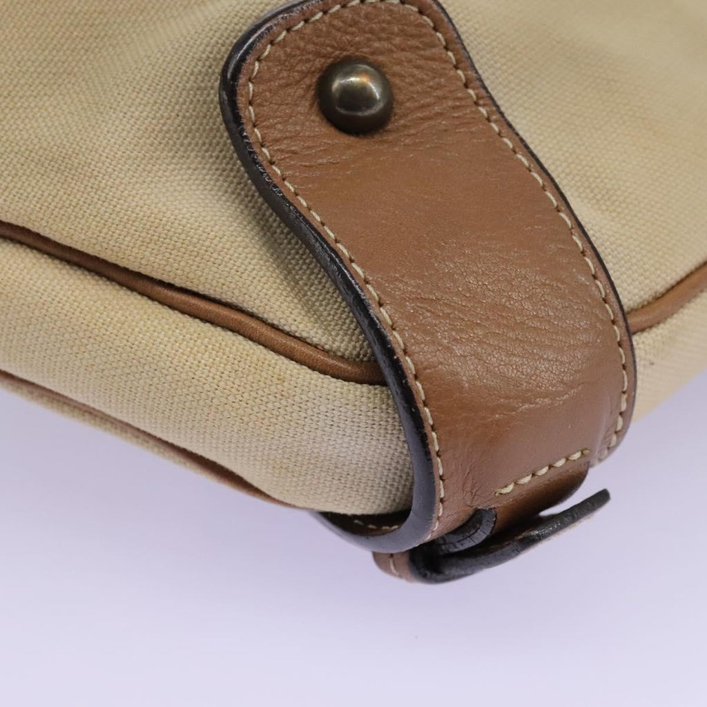 Burberry Blue Label Shoulder Bag Canvas Beige Canvas Shoulder Bag