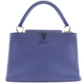 Louis Vuitton Capucines Bag Leather Blue Leather Handbag