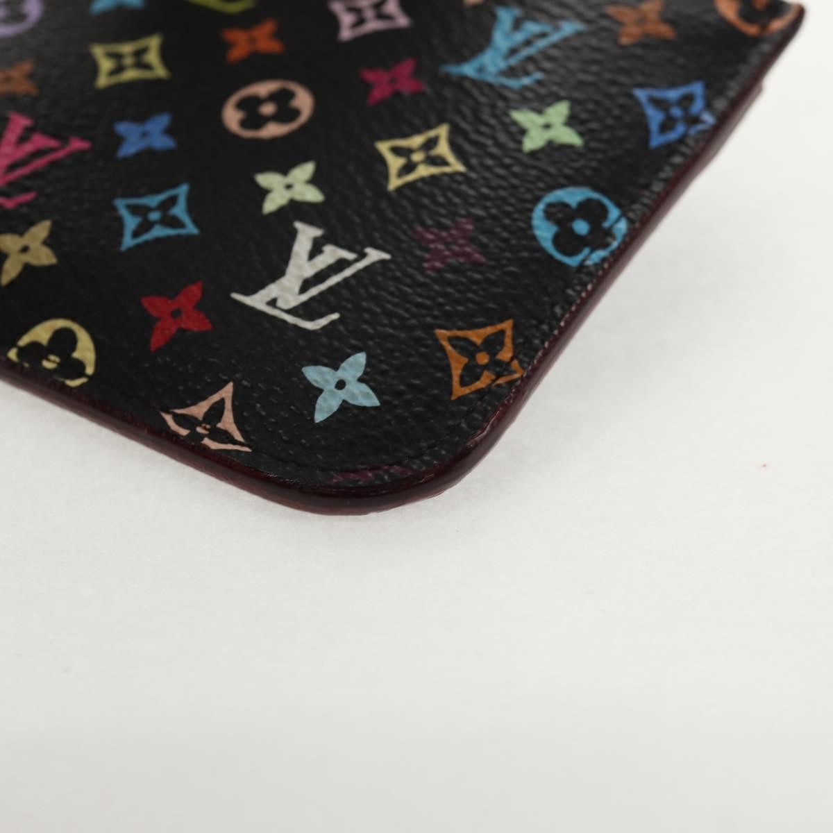 Louis Vuitton Pochette Clés Nm Monogram Multicolor Canvas Black Canvas Wallets Accessory