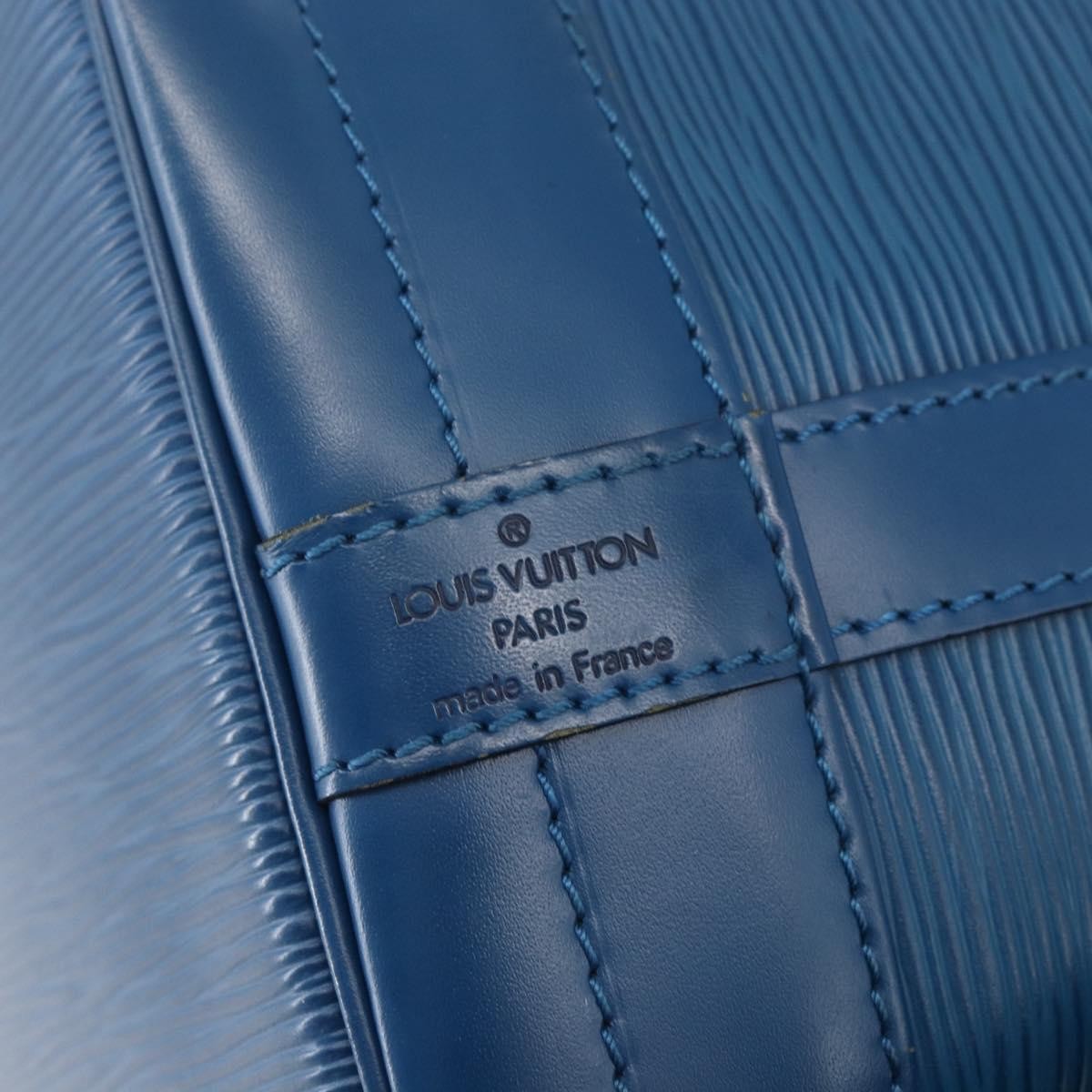 Louis Vuitton Noe Handbag Epi Leather Blue Leather Shoulder Bag