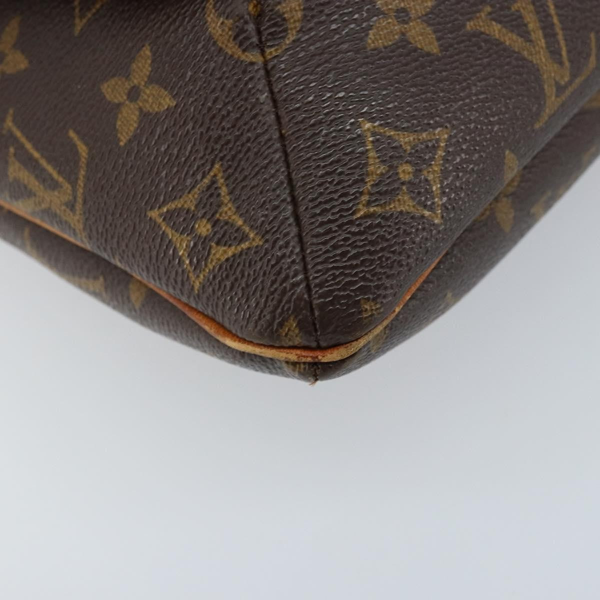Louis Vuitton Musette Handbag Monogram Canvas Brown Canvas Shoulder Bag
