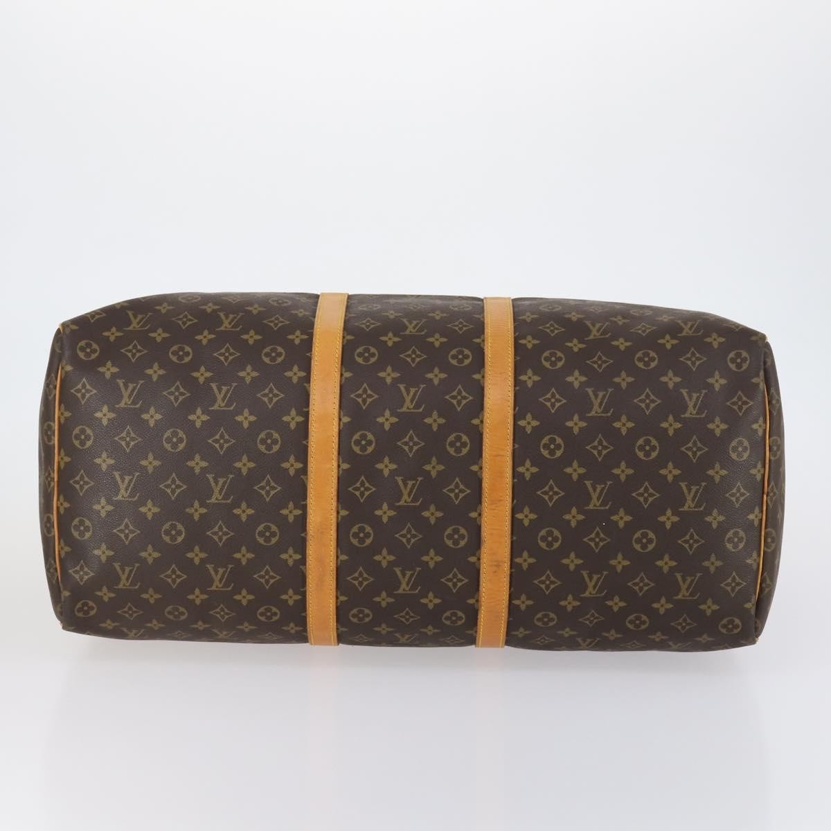Louis Vuitton Keepall Bag Monogram Canvas Brown Canvas Travel Bag