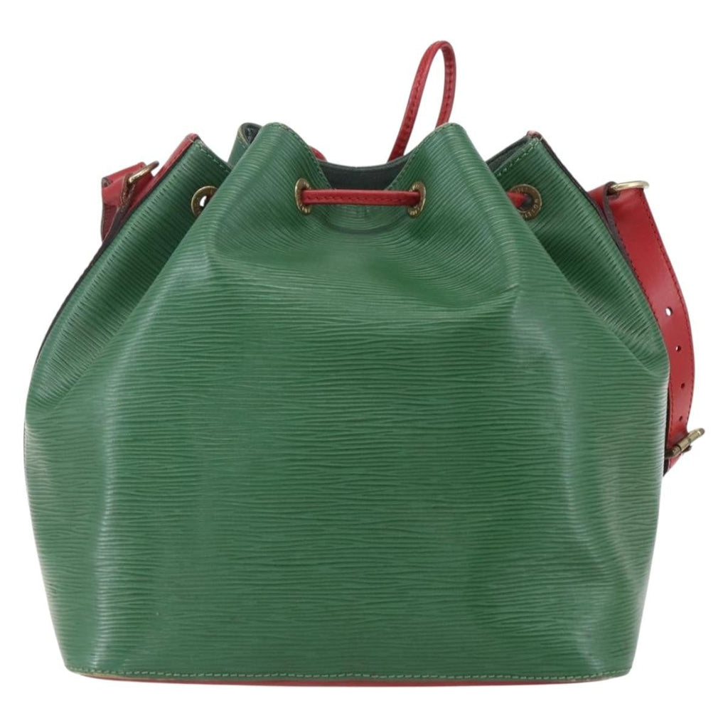 Louis Vuitton Bicolor Petit Noe Handbag Epi Leather Green Leather Shoulder Bag