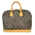 Louis Vuitton Alma Handbag Monogram Canvas Brown Canvas Handbag