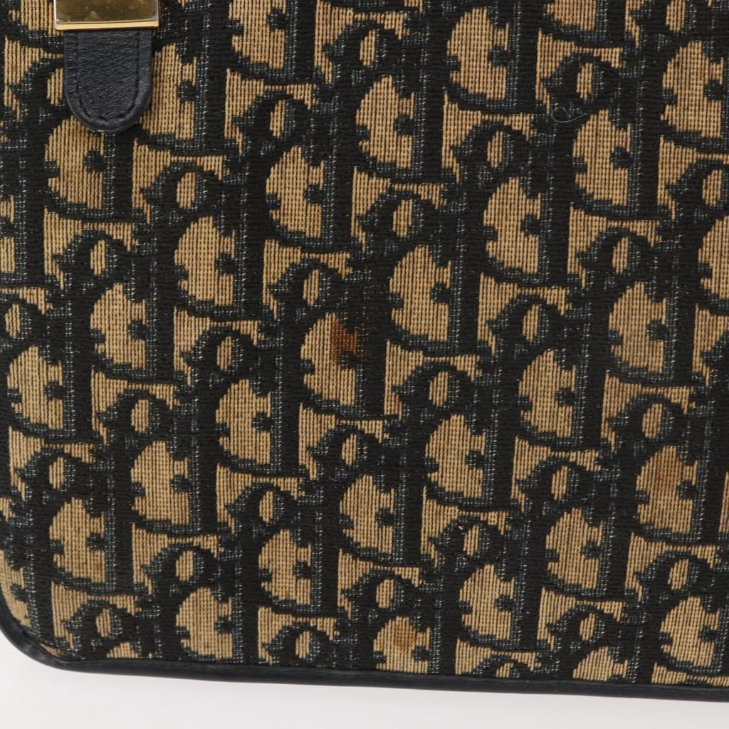 Christian Dior Vintage Trotter Shoulder Bag Canvas Navy Canvas Shoulder Bag Bag (Pre-Owned)