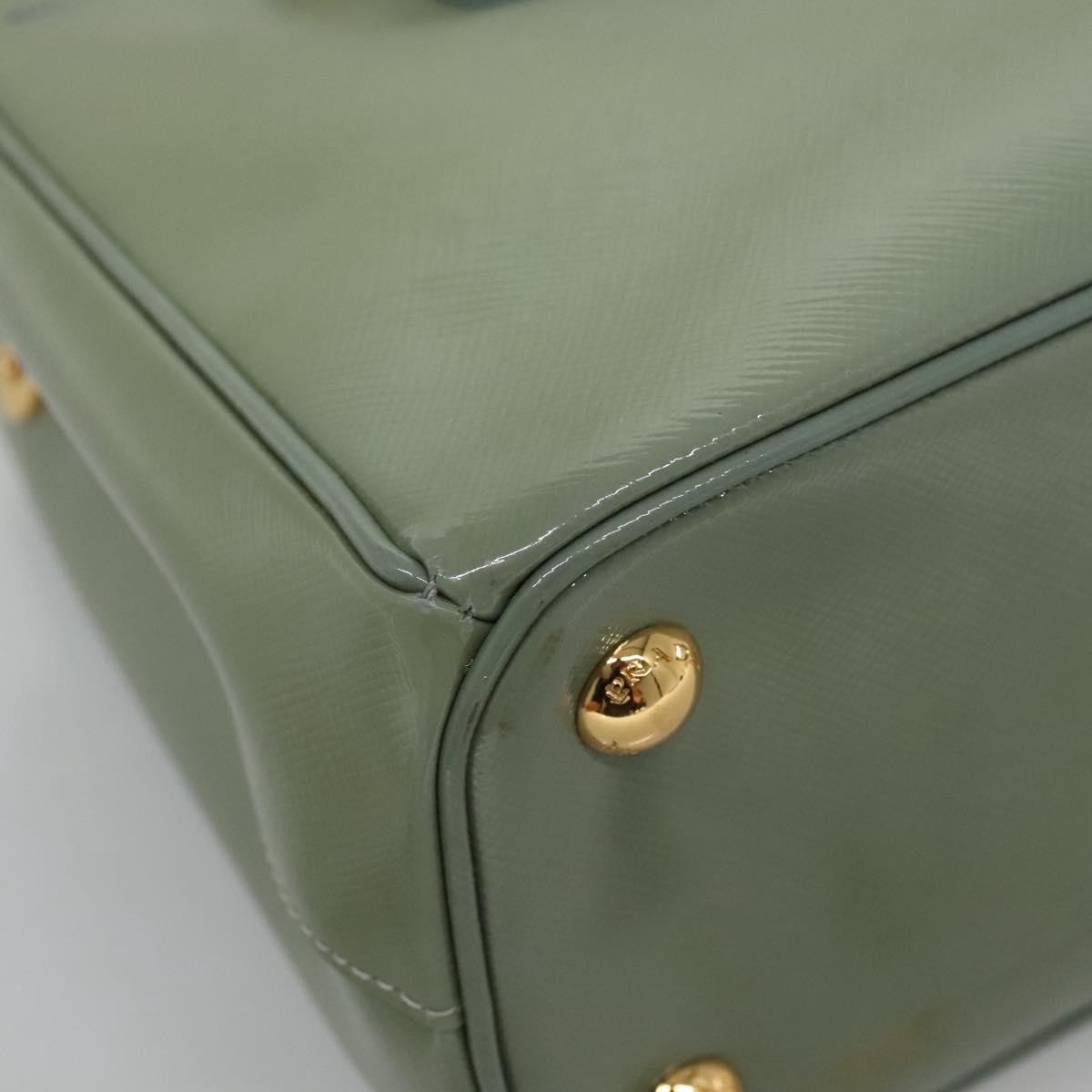 Prada Double Zip Lux Tote Saffiano Leather Gold Leather Handbag