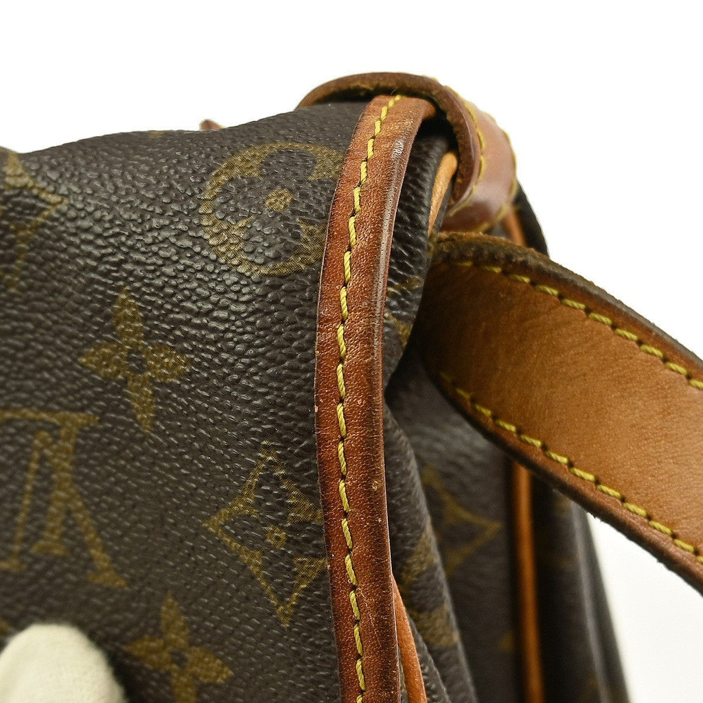 Louis Vuitton Saumur Handbag Monogram Canvas Brown Canvas Shoulder Bag
