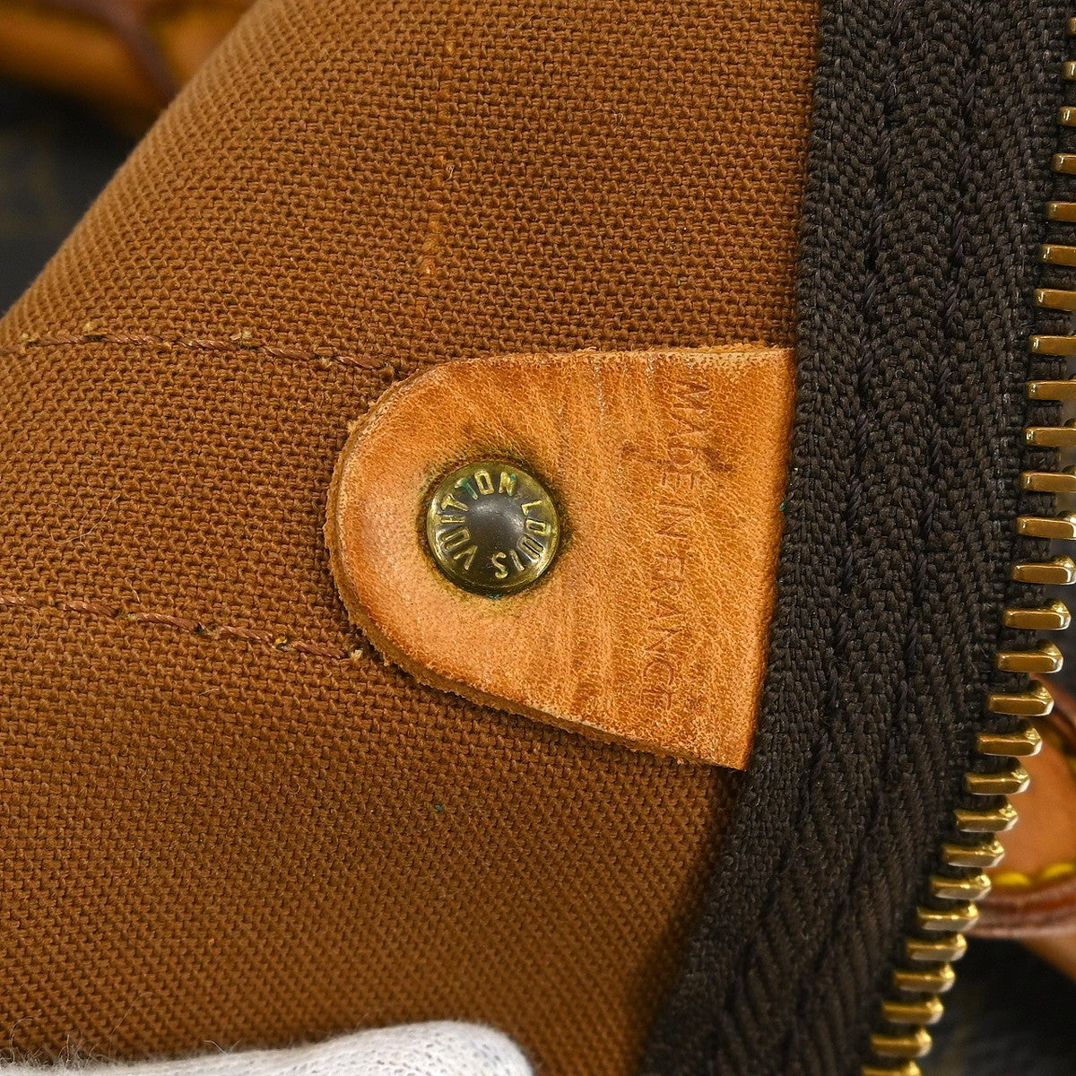 Louis Vuitton Keepall Bag Monogram Canvas Brown Canvas Travel Bag