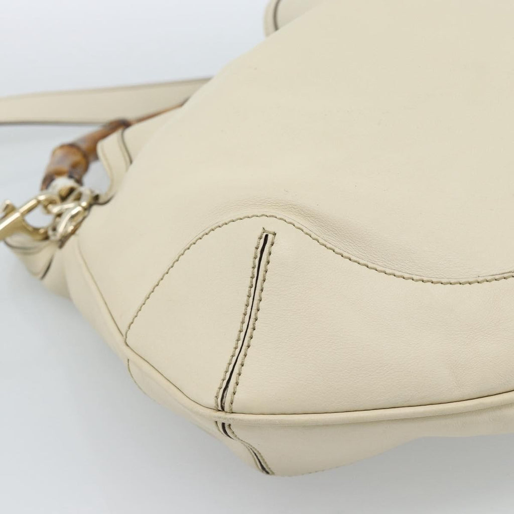 Gucci Vintage Convertible Bamboo Top Handle Bag Leather Multicolour Leather Handbag (Pre-Owned)