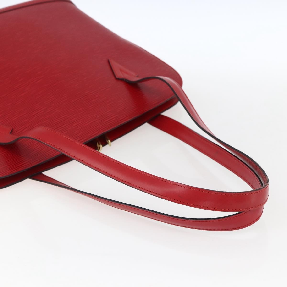 Louis Vuitton Lussac Handbag Epi Leather Red Leather Shoulder Bag