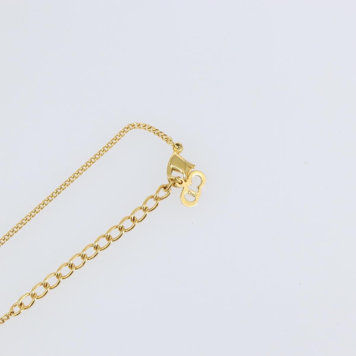 Christian Dior Cd Heart Necklace Metal Gold Metal Jewelry (Pre-Owned)