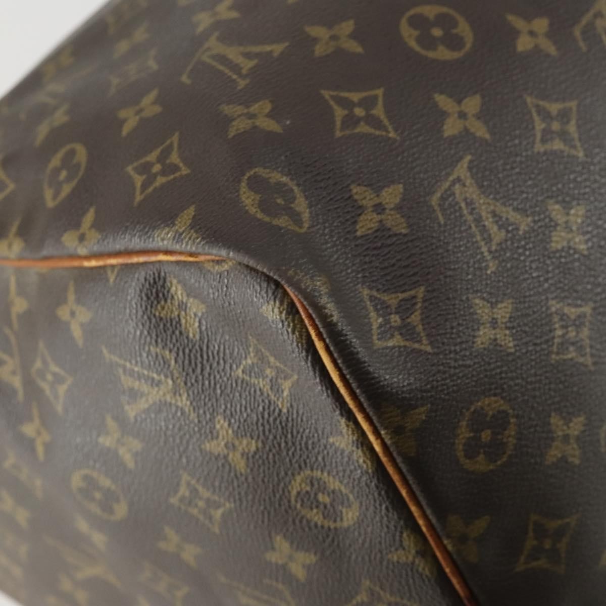 Louis Vuitton Keepall Bag Monogram Canvas Brown Canvas Travel Bag