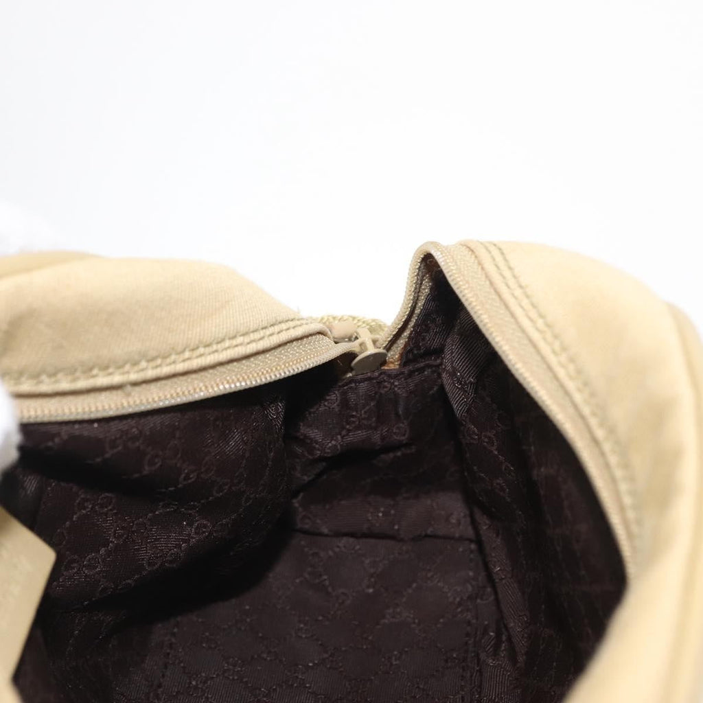 Gucci Vintage Shoulder Bag Canvas Beige Canvas Shoulder Bag Bag (Pre-Owned)