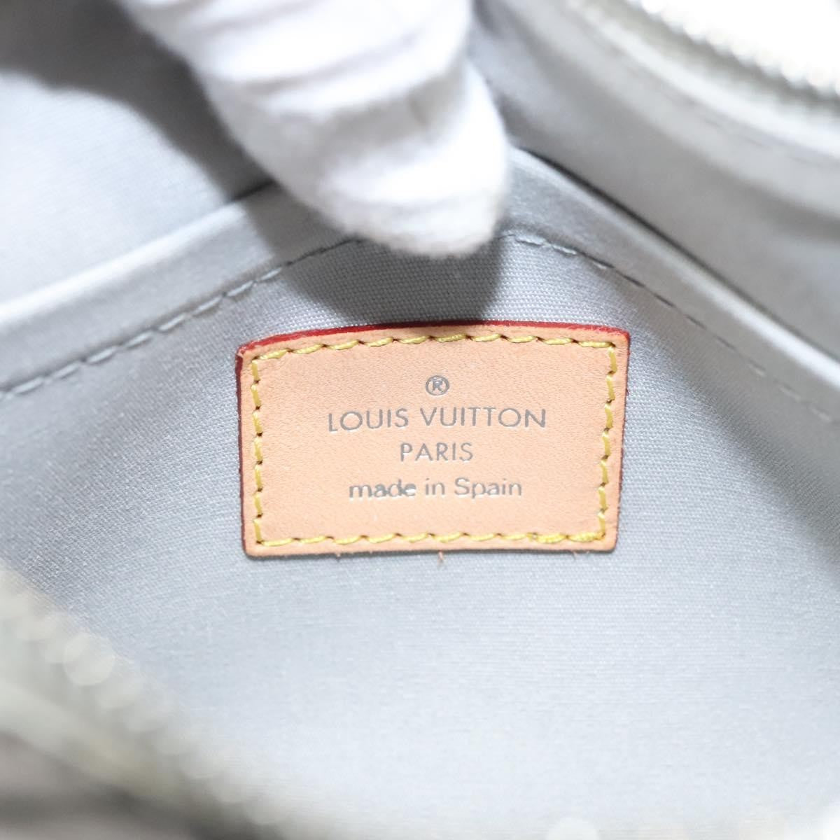 Louis Vuitton Pochette Plate Monogram Mirror Silver Patent_Leather Clutche & Pouche Bag
