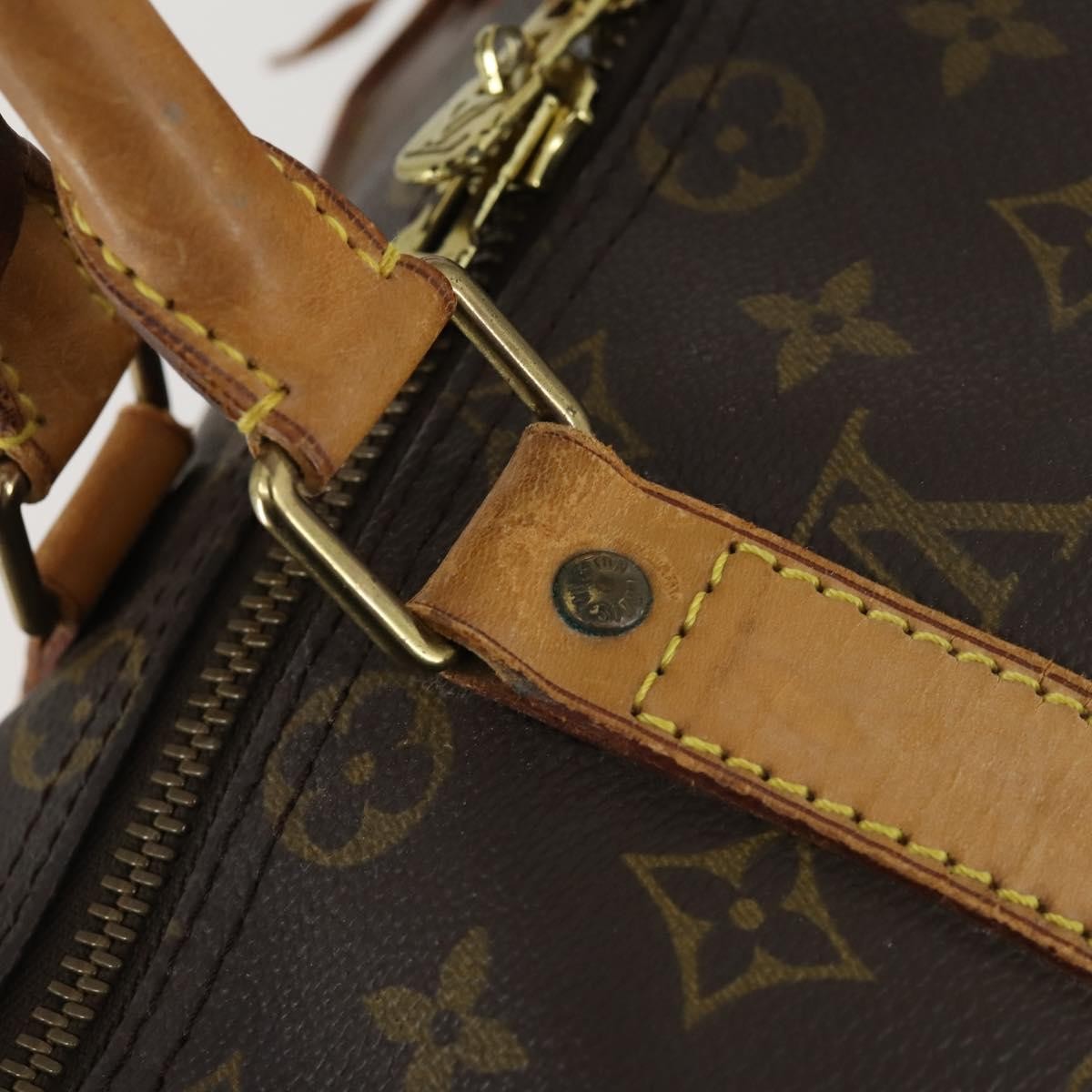 Louis Vuitton Keepall Bag Monogram Canvas Brown Canvas Travel Bag