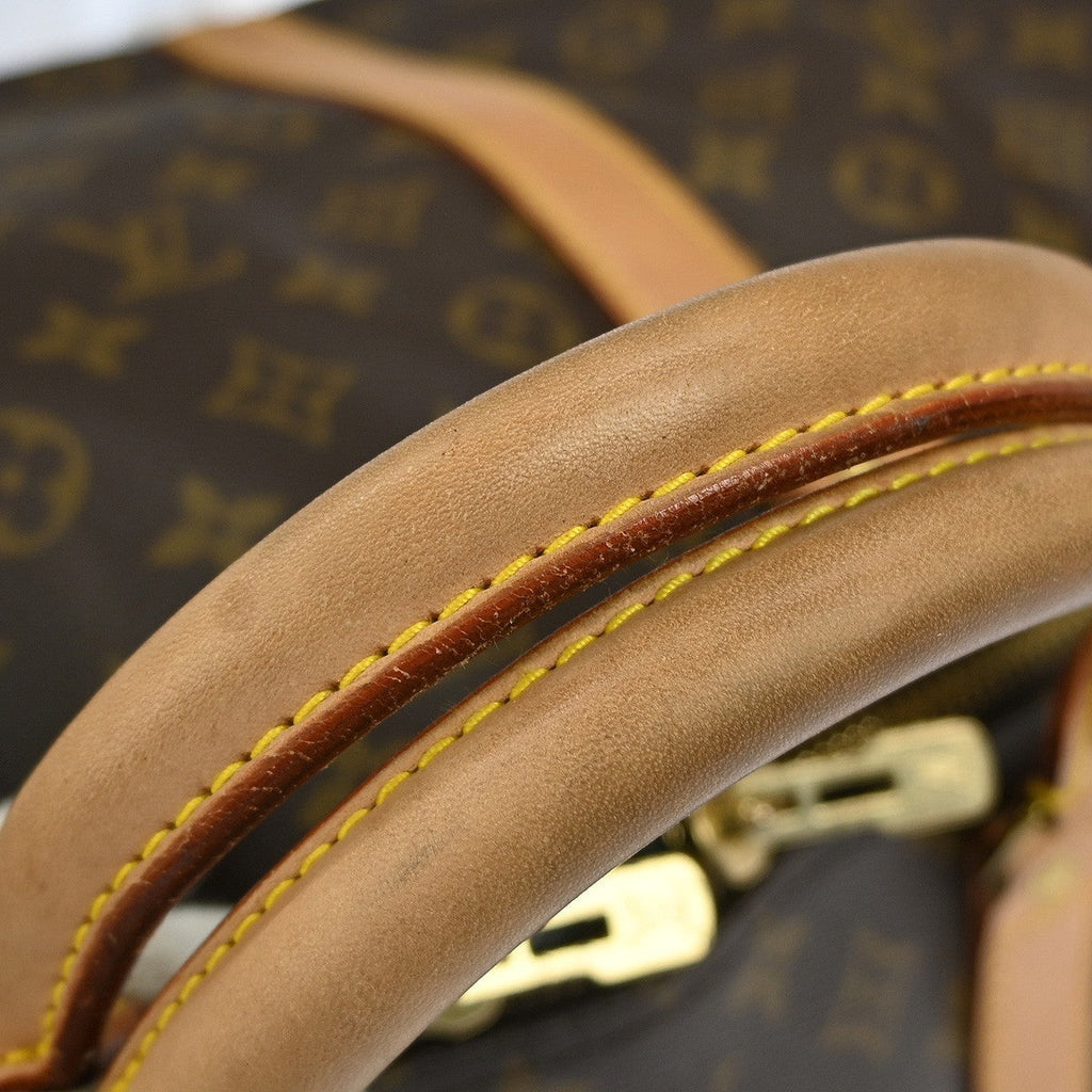 Louis Vuitton Keepall Bandouliere Bag Monogram Canvas Brown Canvas Travel Bag