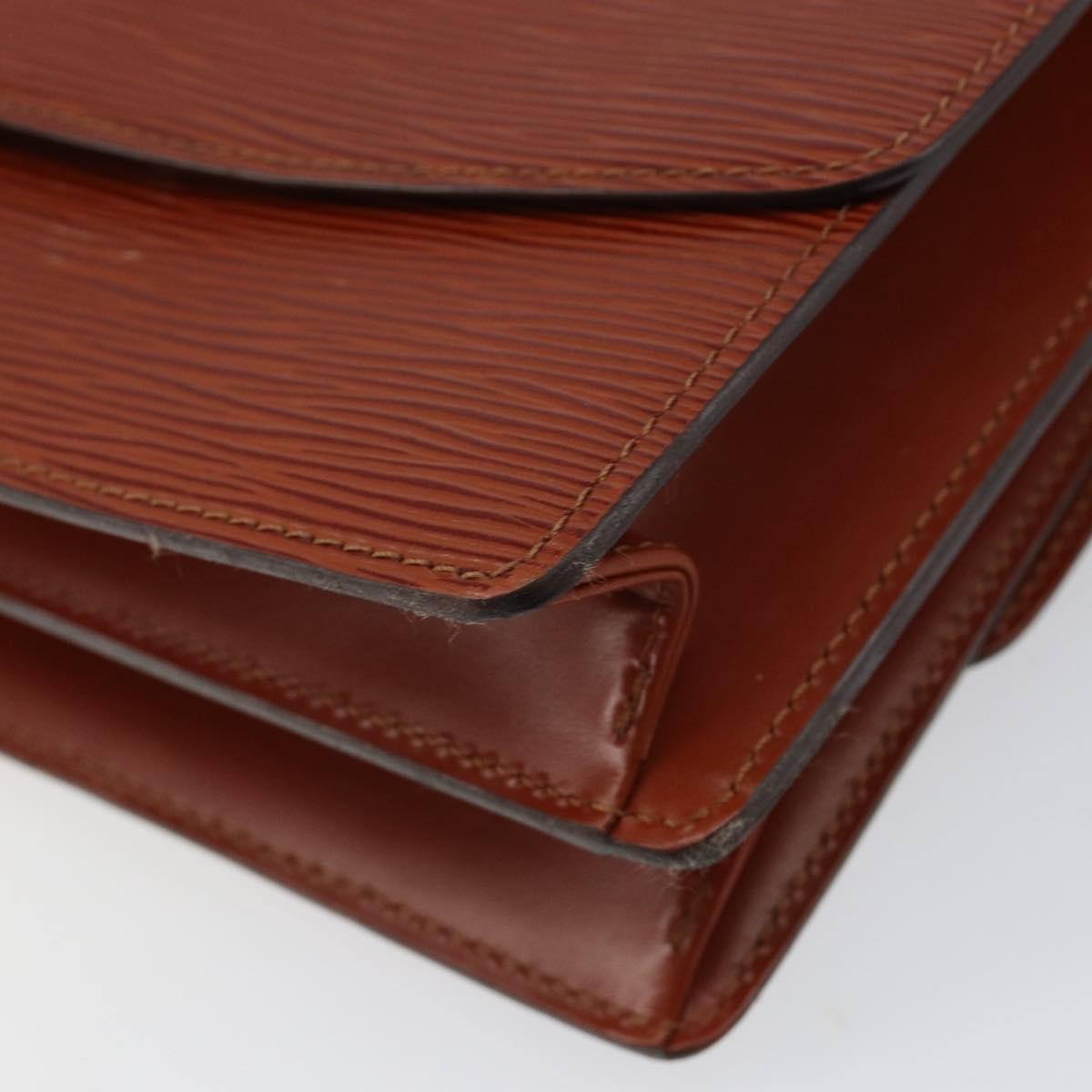 Louis Vuitton Grenelle Shoulder Bag Epi Leather Brown Leather Shoulder Bag
