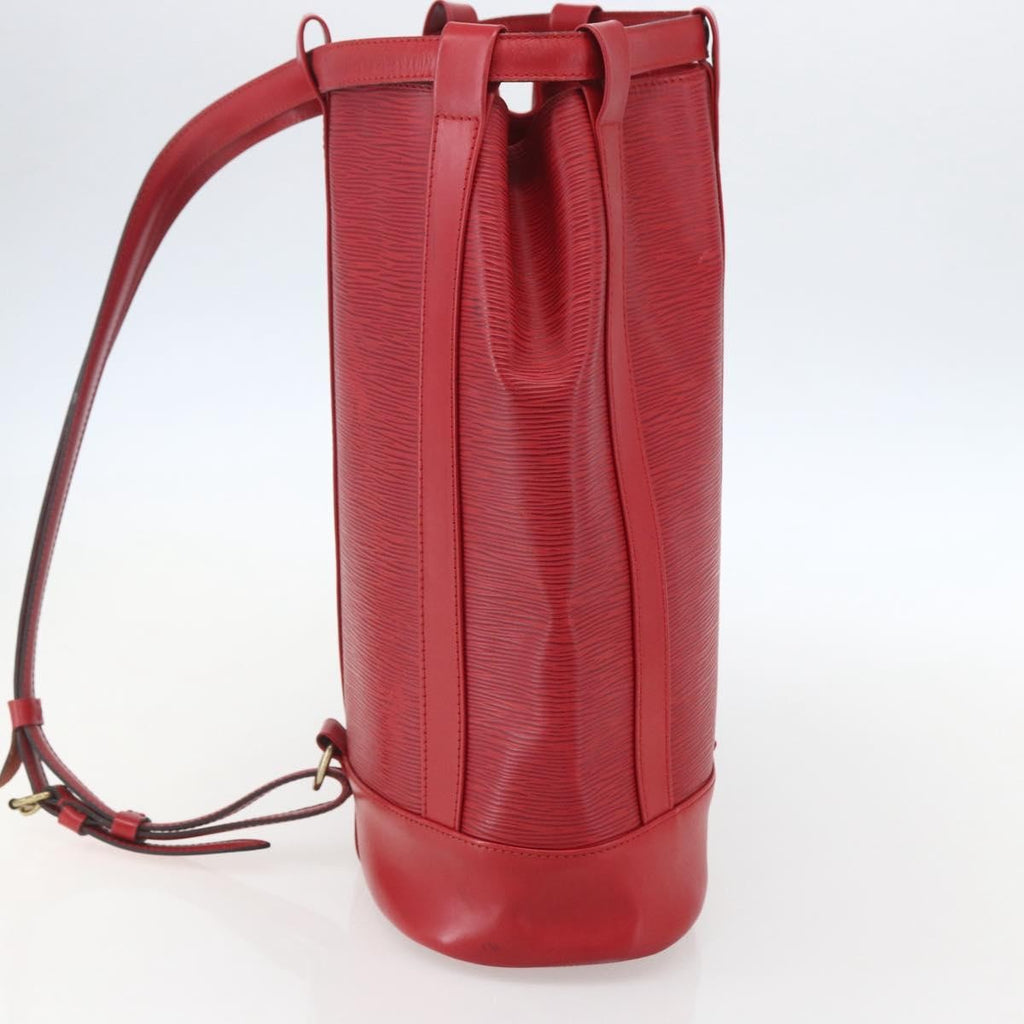 Louis Vuitton Randonnee Backpack Epi Leather Red Leather Shoulder Bag