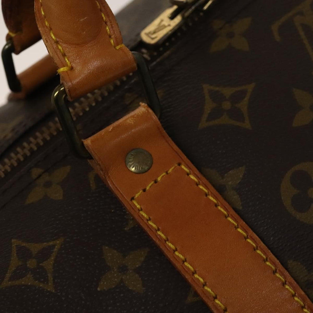 Louis Vuitton Keepall Bag Monogram Canvas Brown Canvas Travel Bag