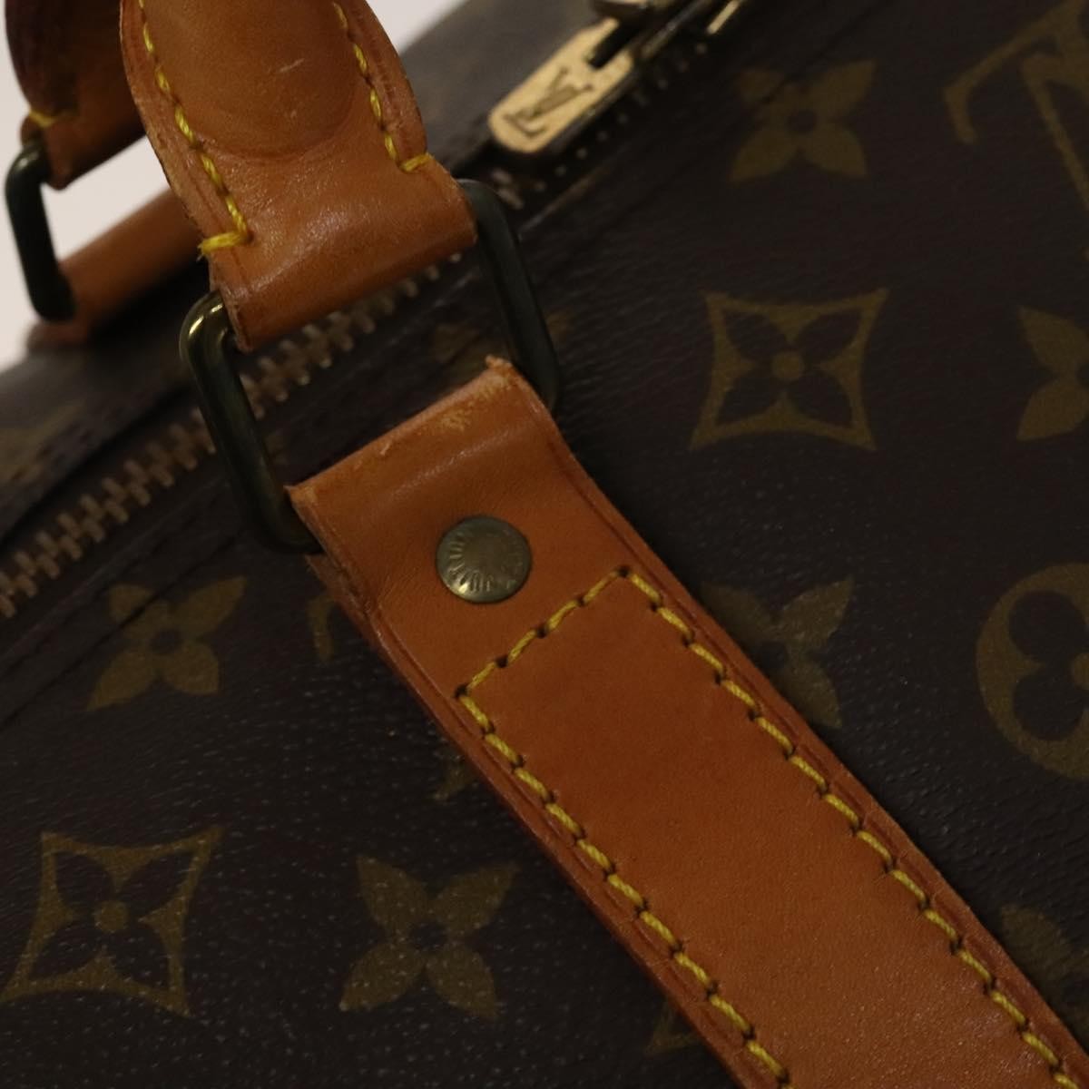 Louis Vuitton Keepall Bag Monogram Canvas Brown Canvas Travel Bag