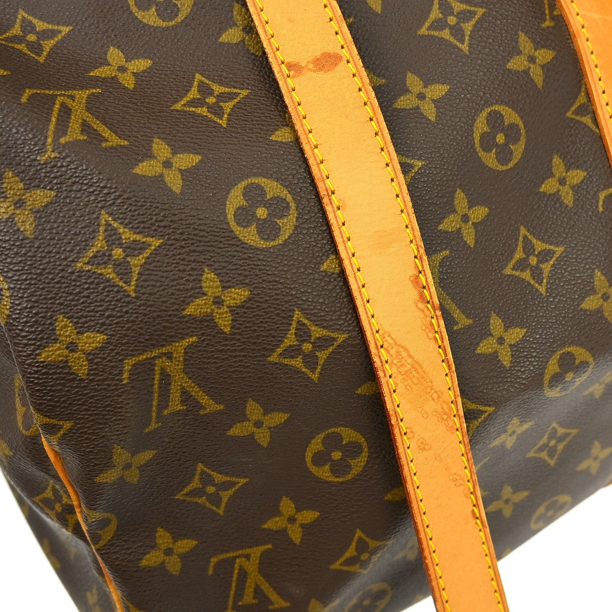 Louis Vuitton Keepall Bandouliere Bag Monogram Canvas Brown Canvas Travel Bag