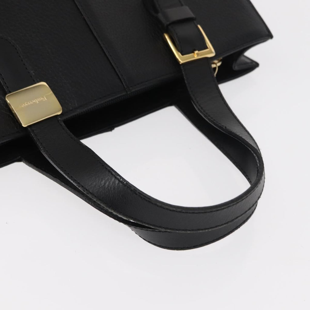 Burberry Vintage Handbag Leather Black Leather Handbag