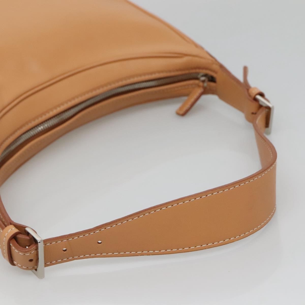 Burberry Shoulder Bag Leather Beige Leather Shoulder Bag