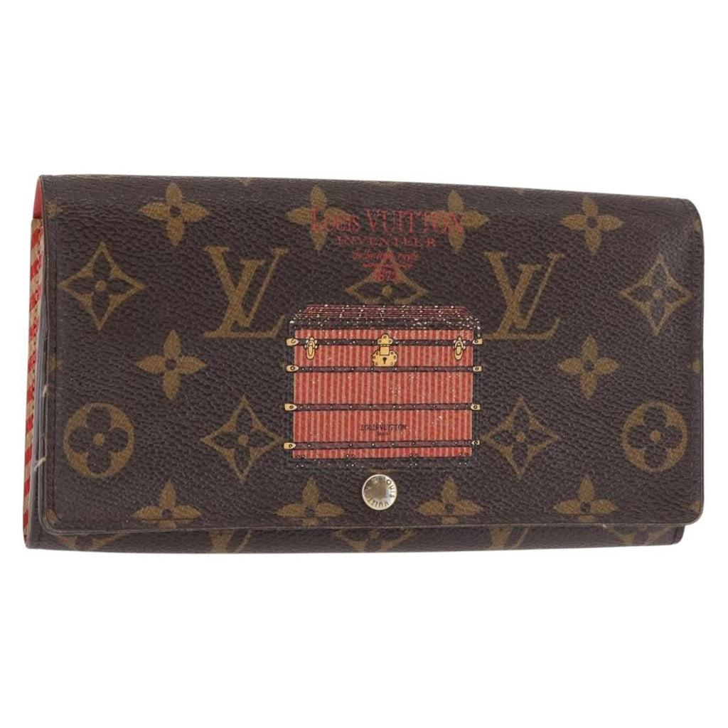 Louis Vuitton Vintage Sarah Wallet Monogram Canvas Brown Canvas Wallets Accessory