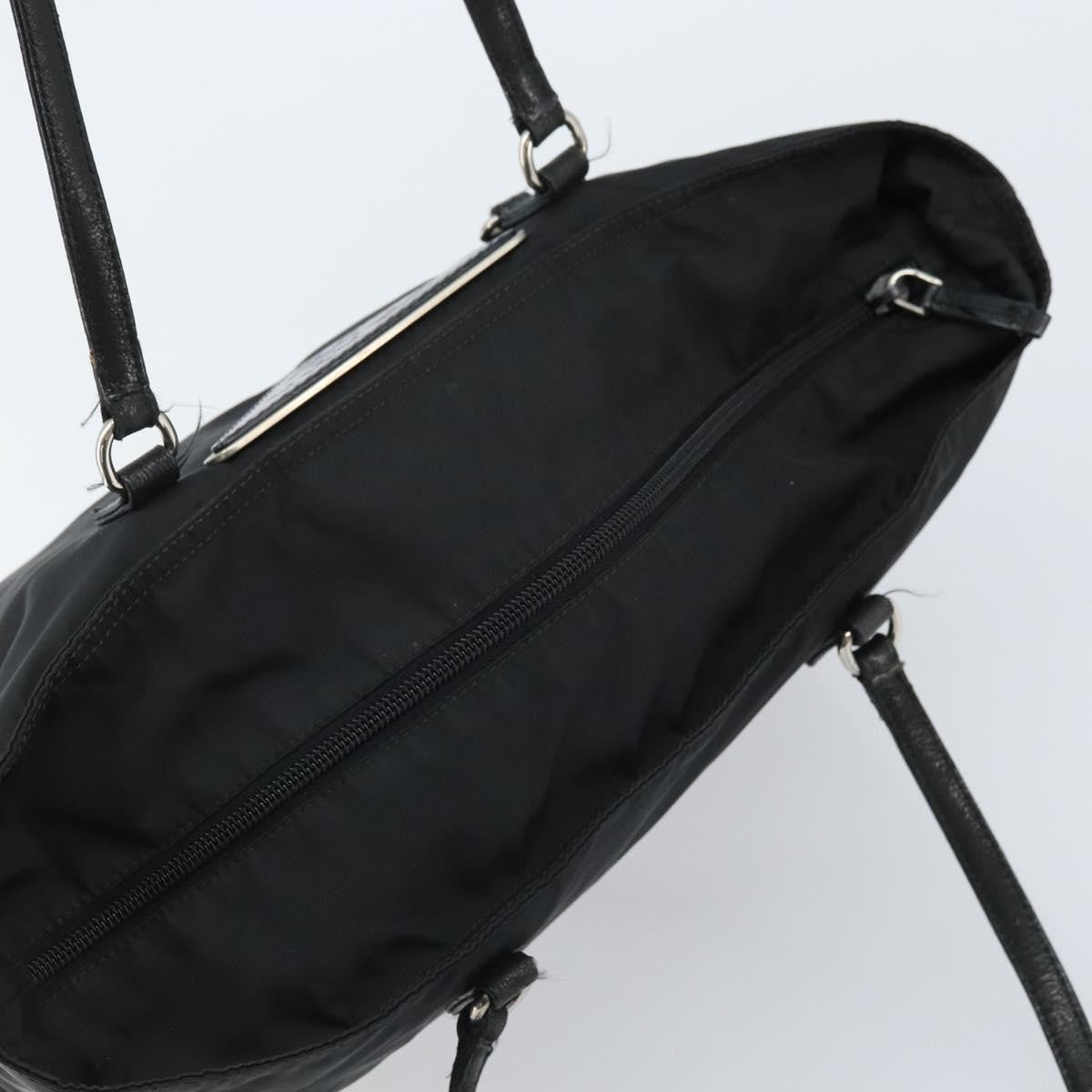 Prada Vintage Zip Tote Tessuto Black Nylon Tote Bag Bag