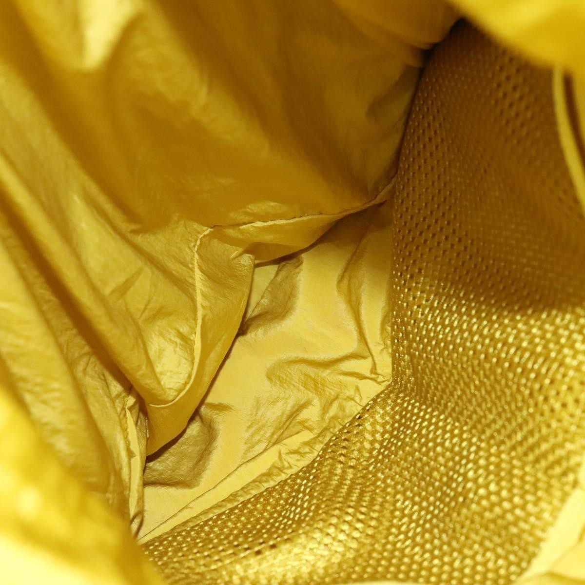 Bottega Veneta Vintage Backpack Nylon Yellow Nylon Backpack Bag