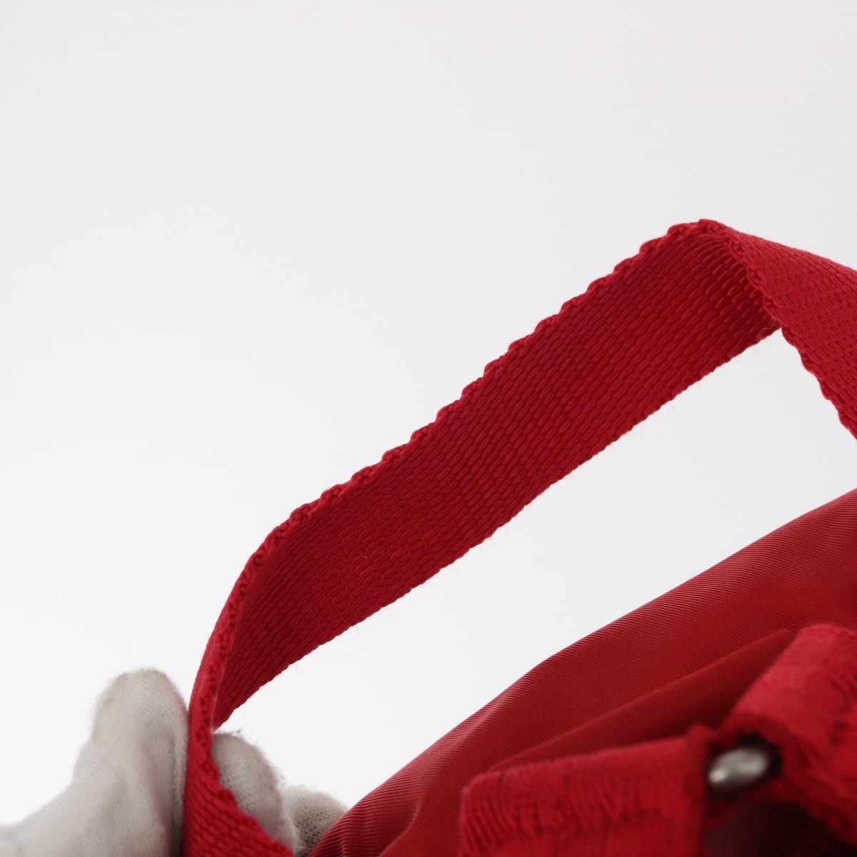 Prada Double Front Pocket Backpack Tessuto Red Nylon Backpack Bag