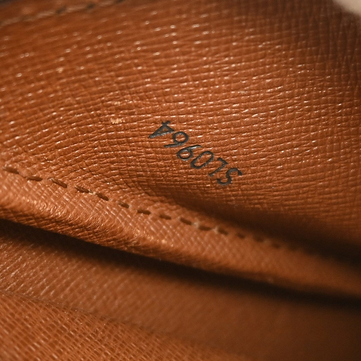 Louis Vuitton Cartouchiere Handbag Monogram Canvas Brown Canvas Shoulder Bag
